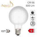 G95 Globe Frosted Dim-to-Warm Decorative LED Filament Bulb 6W 2000K-2800K E27