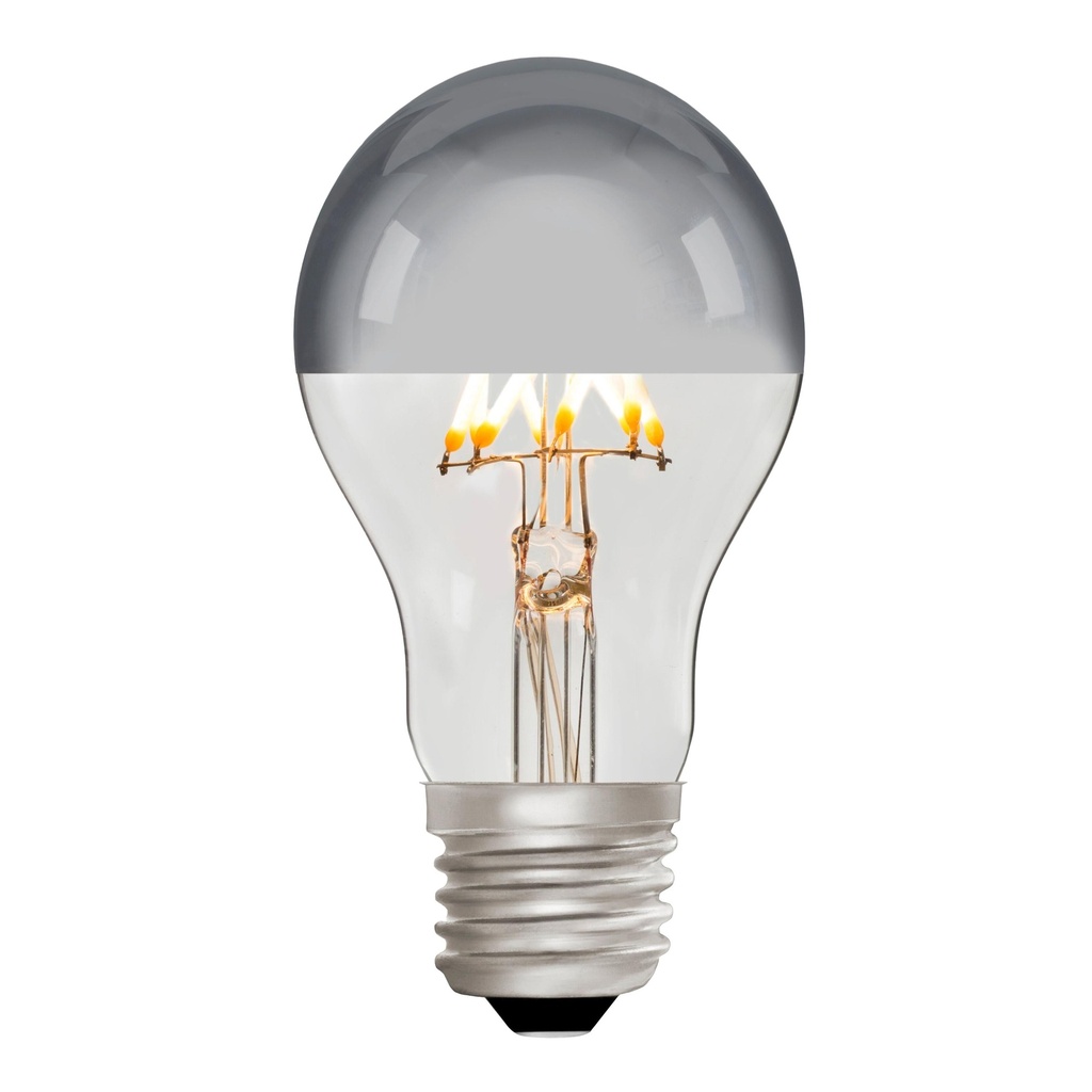 GLS A60 Silver Reflector 6W 2700K Light Bulb