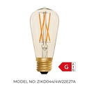 Squirrel Cage ST64 Amber 4W 2000K Light Bulb