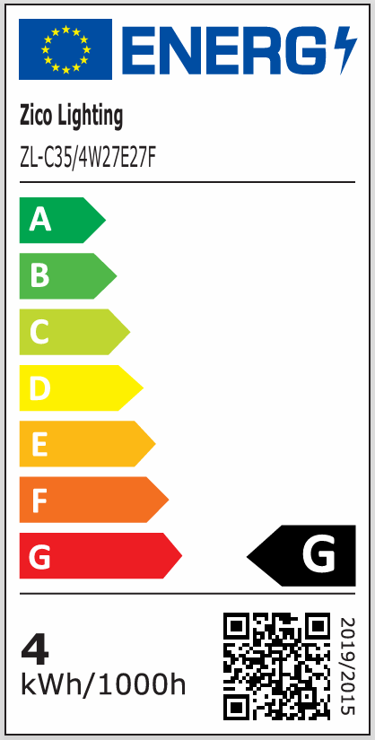 Candle C35 Frosted 4W 2700K E27 Light Bulb