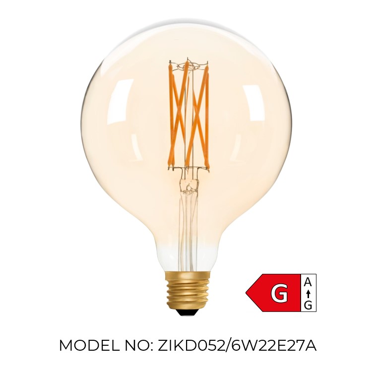 Globe G125 Amber 6W 2000K Light Bulb