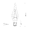 C22 ​French Candle Clear Vintage Warm Decorative LED Filament Bulb 2W 2200K E14