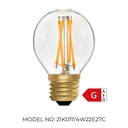 Golfball G45 Clear 4W 2200K Light Bulb