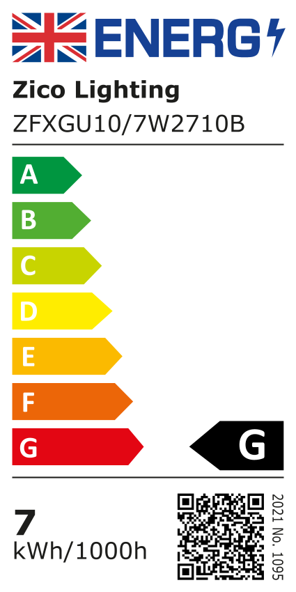 GU10 Colour Balance Warm White LED Spotlight Bulb 7W 2700K 10°