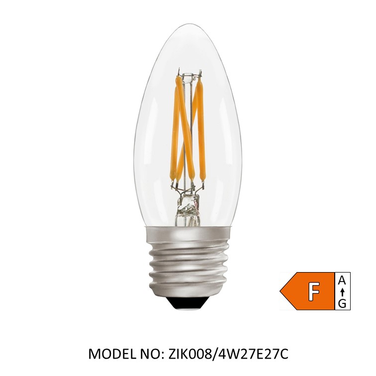 Candle C35 Clear 4w 2700K Light Bulb