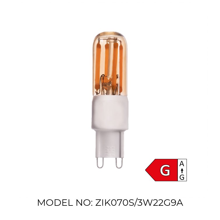 G9 Amber 3W 2000K Light Bulb