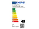 EU Energy Label for Zico Lighting GU10 Dimmable Spotlight 7W 2200K 10°