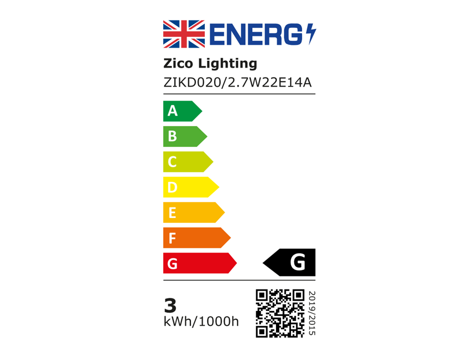 Tube T20 115mm Amber 2.7W 2000K Light Bulb