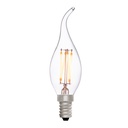 Flame Tip Candle C35 Clear 4W 2700K