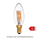 Candle C35 Clear 6W 2200K S E14 Light Bulb