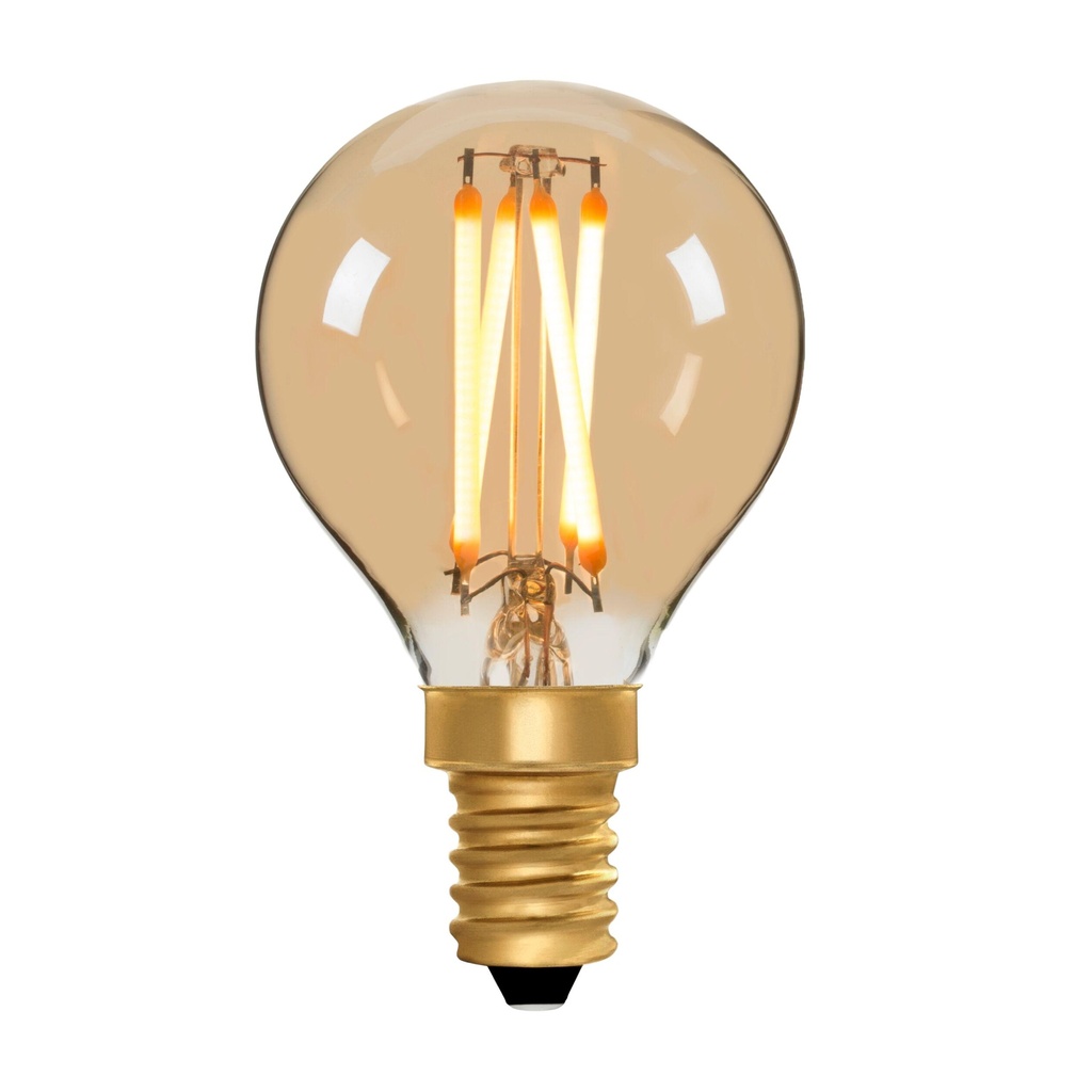 Golfball G45 Amber 4W 2000K Light Bulb