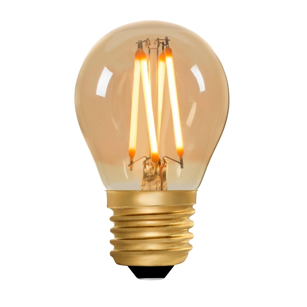 Golfball G45 Amber 4W 2000K Light Bulb