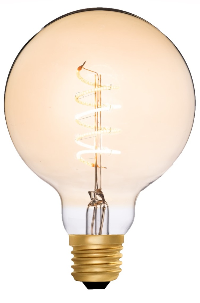 Globe G95 Helix Amber 4W 2000K E27