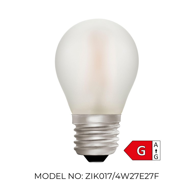 Golfball G45 Frosted 4W 2700K Light Bulb