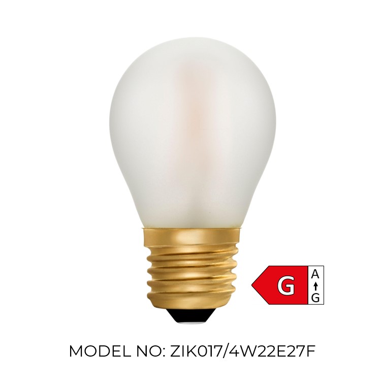 Golfball G45 Frosted 4w 2200K Light Bulb