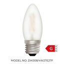 Candle C35 Frosted 4W 2700K