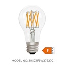 GLS A60 Clear 6W 2700K Light Bulb