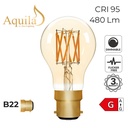 [ZIK031/6W22E27A] ​GLS A60 Amber 6W 2000K Light Bulb (E27 / ES)