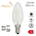 [ZIK008/4W27E27F] Candle C35 Frosted 4W 2700K Light Bulb (E27 / ES)