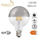 Globe G95 Silver Mirrored 6W 2700K E27 Light Bulb