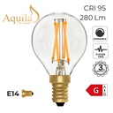 [ZIK017/4W22E14C] Golfball G45 Clear 4W 2200K Light Bulb (E14 / SES)