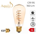 Squirrel Cage ST64 Helix Amber 4W 2000K E27 Light Bulb
