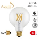 [ZIKD048/6W22E27C] Globe G95 Clear 6W 2200K E27 Light Bulb