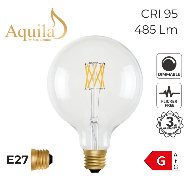 ​Globe G125 Clear 6W 2200K E27 Light Bulb