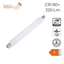Linear S15 LED Light Bulb for Picture Light 221mm Porcelain 3W 2700K non-dimmable