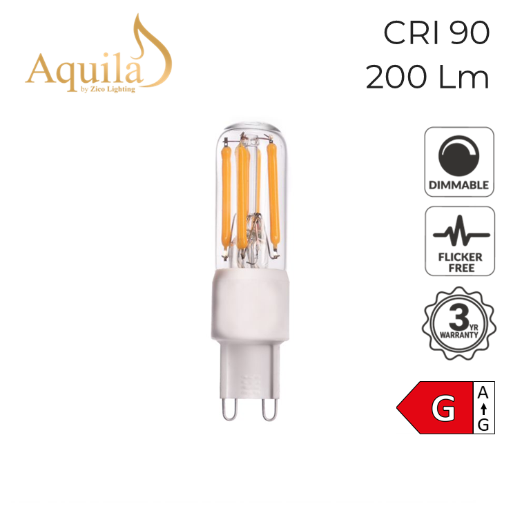 G9 Clear 3W 2700K Light Bulb