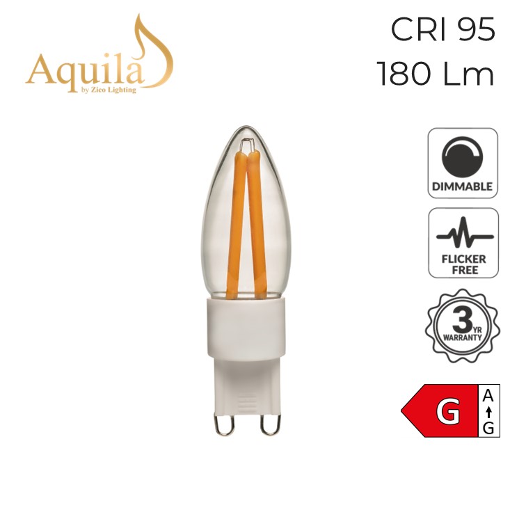 G9 Clear Warm White LED Capsule Light Bulb 3W 2700K