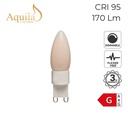G9 Frosted Warm White LED Capsule Light Bulb 3W 2700K