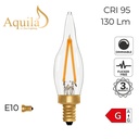 C22 French Candle Clear Vintage Warm Decorative LED Filament Bulb 2W 2200K E10