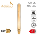 T30 Tube 290mm Amber Ultra Warm Decorative LED Filament Bulb 6W 2000K E27