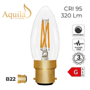 C35 Candle Clear Vintage Warm Decorative LED Filament Bulb 4W 2200K B22