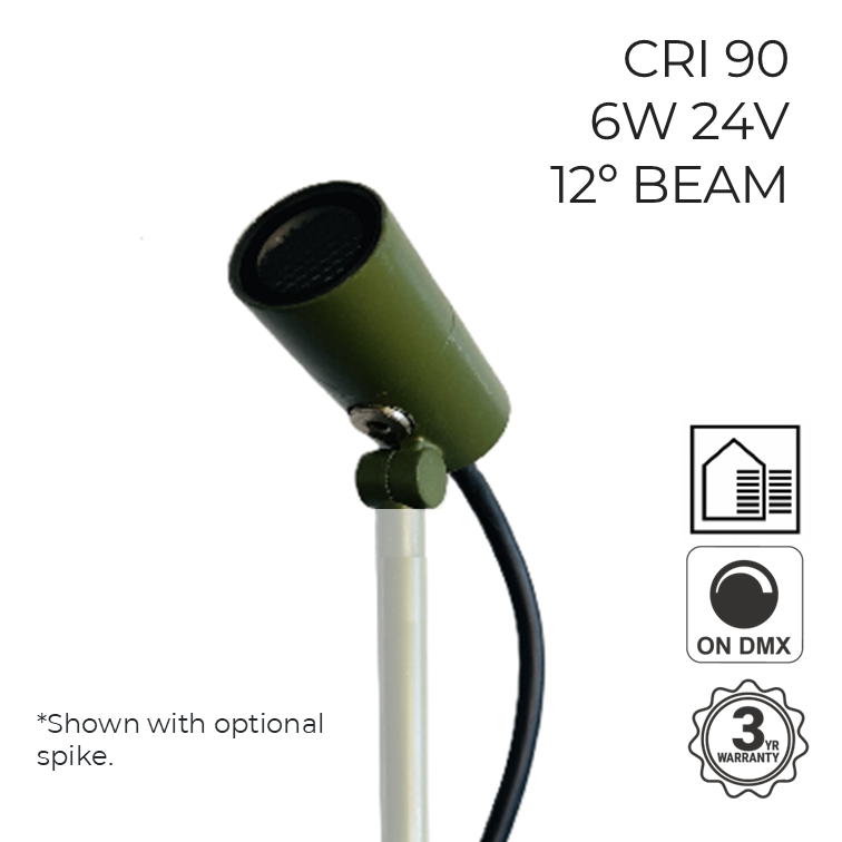 Landscape Accent Spotlight 6W 24V IP66 12°