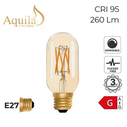 [ZIKD059/4.5W22E27A] Radio T45 Amber 4.5W 2000K E27 Light Bulb