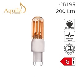 [ZIK070S/3W22G9A] G9 Amber 3W 2000K Light Bulb