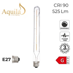 [ZIKD067/6W27E27C] Tube T30 300mm Clear 6W 2700K E27 Light Bulb