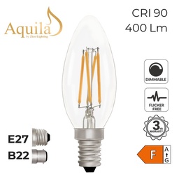 Ampoule LED filament 6W transparent dimmable