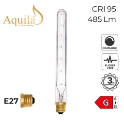 [ZIKD067/6W22E27C] Tube T30 300mm Clear 6W 2200K E27 Light Bulb