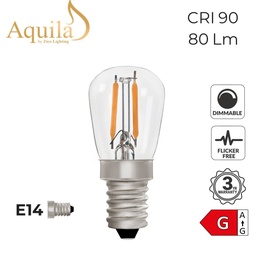 [ZL-ST26/1W27E14C] Pygmy ST26 Clear 1W 2700K E14 Light Bulb
