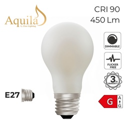 [ZL-A60/6WDWE27P] GLS A60 Dim-to-Warm Porcelain 6W 2000K - 2800K E27 Light Bulb