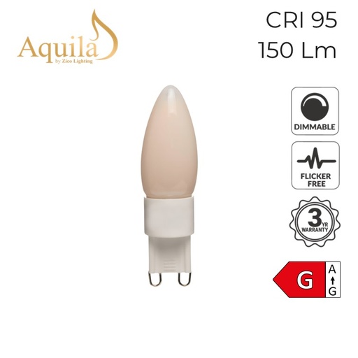 [ZL-G9S/3W22F] G9 Frosted 3W 2200K Light Bulb