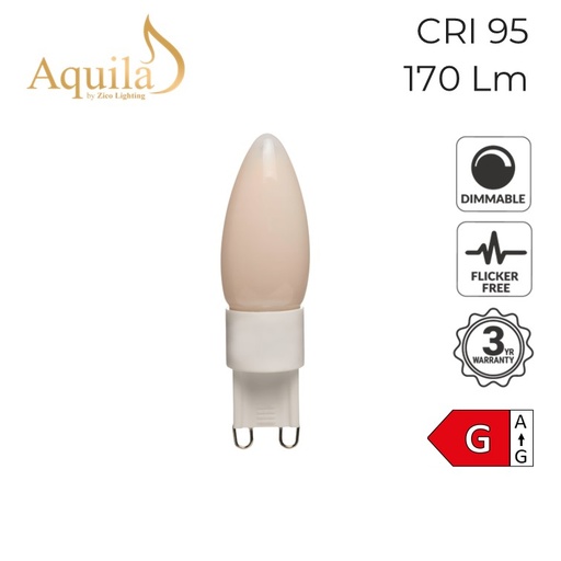[ZL-G9S/3W27F] G9 Frosted Warm White LED Capsule Light Bulb 3W 2700K
