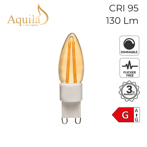 [ZL-G9S/3W20A] G9 Amber Ultra Warm LED Capsule Light Bulb 3W 2000K