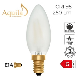[ZIK008/4W22E14F] Candle C35 Frosted 4W 2200K E14 Light Bulb